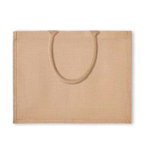 Shopper in juta con interno laminato 40x17x32cm