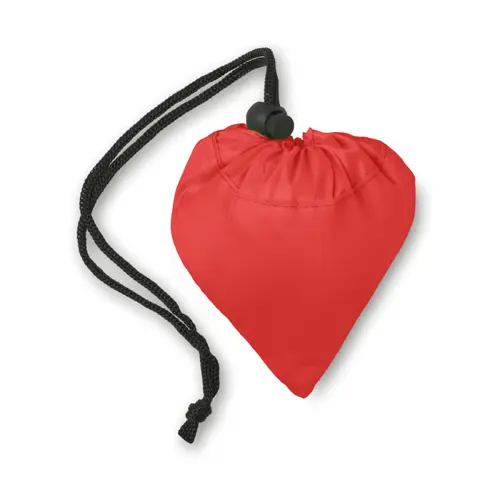 Shopper pieghevole in poliestere con manici e chiusura a coulisse da 210D 38x40cm