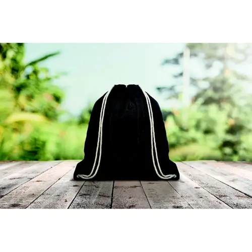 Sacca in canvas colorato con manici lunghi e chiusura a coulisse da 220gr 38x42cm