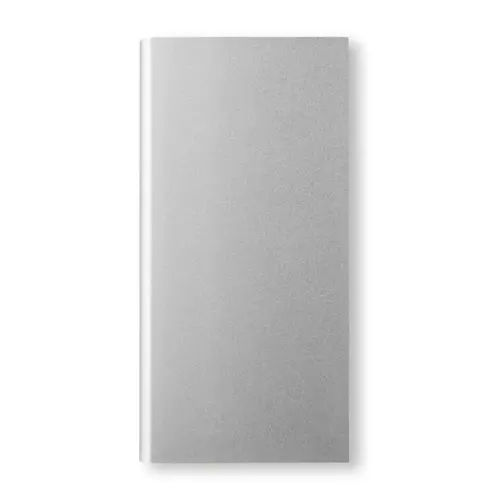 Power bank solare in alluminio compatto da 8000mAh in confezione regalo