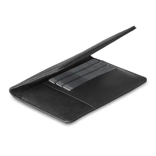 Porta passaporto in poliestere con scomparti carte e protezione RFID 105x145mm