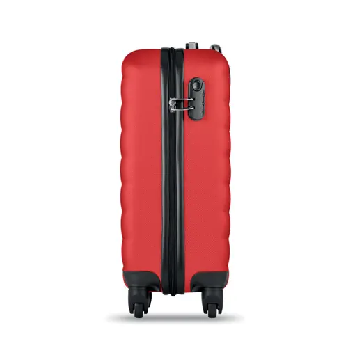 Trolley rigido in ABS con scomparto interno principale  e lucchetto di sicurezza e 4 rotelle girevoli 34X20X47cm