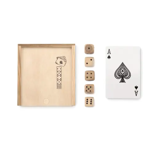Set gioco carte e dadi