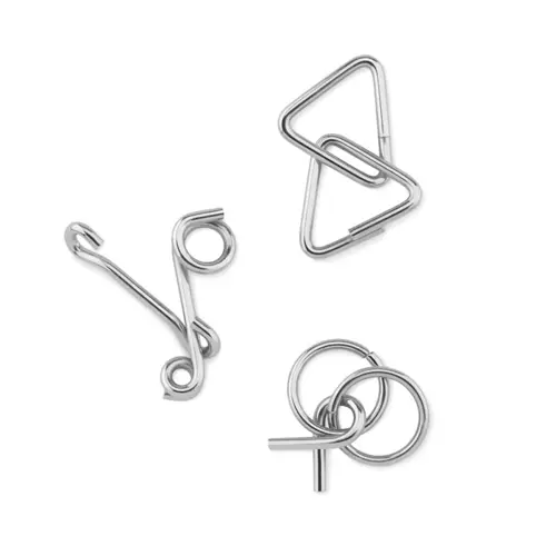 Set rompicapo in metallo