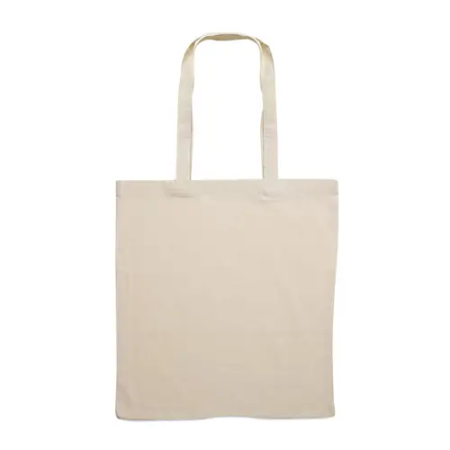 Shopper in cotone con manici lunghi in colore naturale da 140gr 38X42CM
