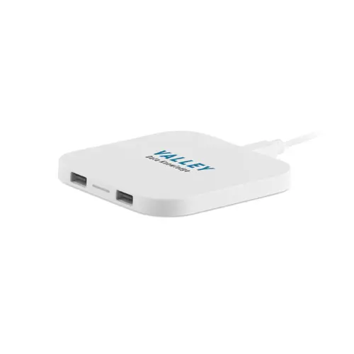 Caricatore wireless da 5W con 2 porte e USB