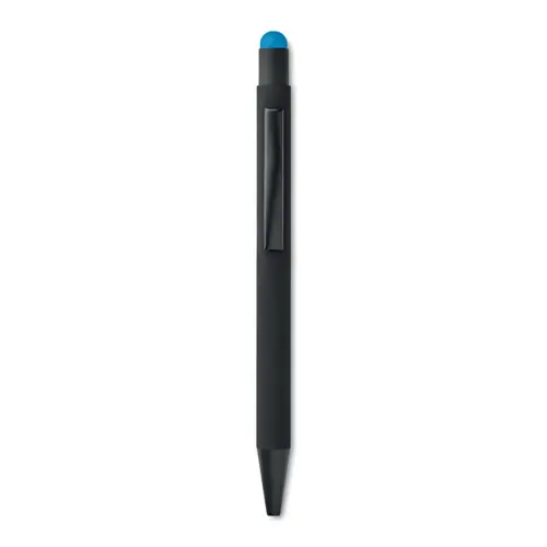  Penna a sfera in alluminio con incisione laser in tono con la punta touch refill blu