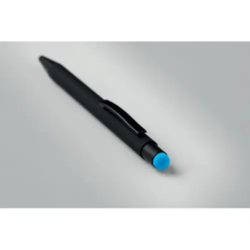  Penna a sfera in alluminio con incisione laser in tono con la punta touch refill blu
