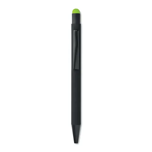  Penna a sfera in alluminio con incisione laser in tono con la punta touch refill blu