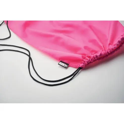 Sacca in RPET riciclato colorata con chiusura a coulisse 36x40cm