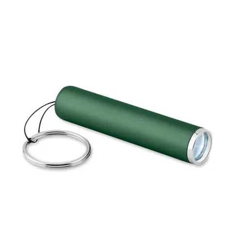 Torcia a LED in plastica con anello portachiavi e illuminazione del logo