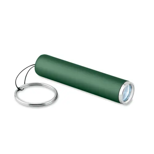 Torcia a LED in plastica con anello portachiavi e illuminazione del logo