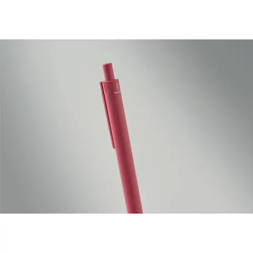 Penna a sfera in paglia di grano e ABS con meccanismo a scatto e refill blu