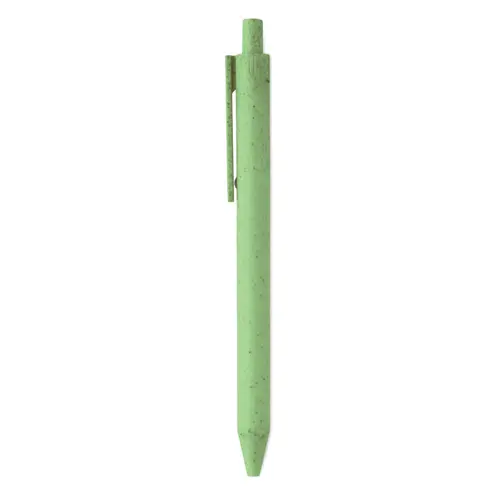 Penna a sfera in paglia di grano e ABS con meccanismo a scatto e refill blu
