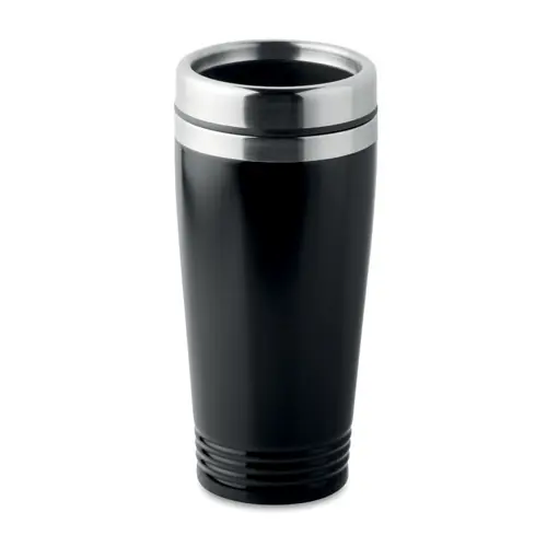 Bicchiere in acciaio inossidabile a doppio strato con coperchio in plastica antigoccia 400ml