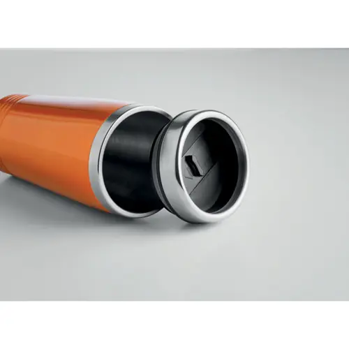 Bicchiere in acciaio inossidabile a doppio strato con coperchio in plastica antigoccia 400ml