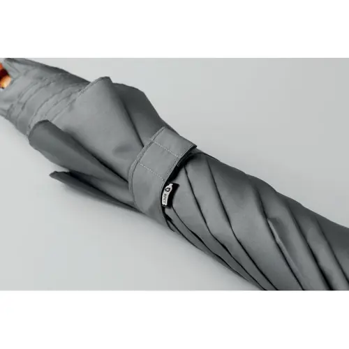 Ombrello in RPET con apertura automatica e manico in legno da 23' ø1070X590,5mm