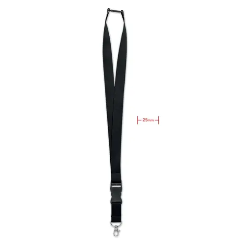 Lanyard con gancio in metallo fibbia staccabile e chiusura di sicurezza