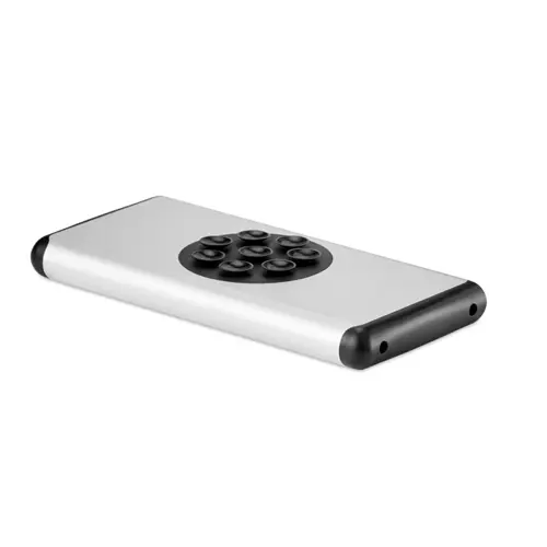 Power bank in alluminio wireless a ventose con con ricarica veloce da 10000mAh