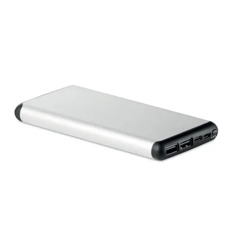 Power bank in alluminio wireless a ventose con con ricarica veloce da 10000mAh