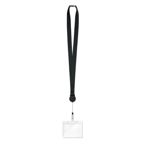 Lanyard in poliestere con porta badge estraibile e sgancio di sicurezza