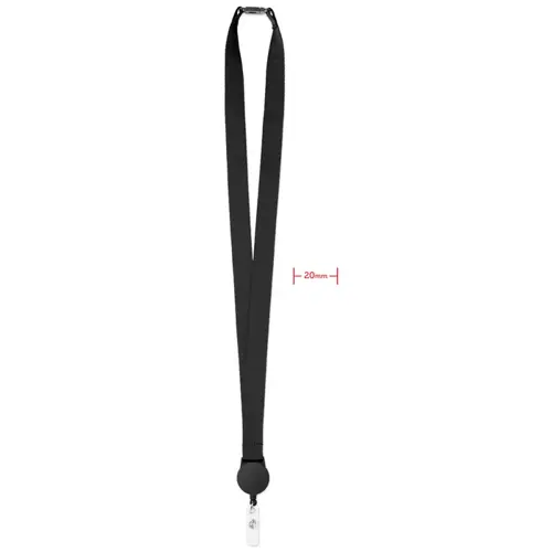 Lanyard in poliestere con porta badge estraibile e sgancio di sicurezza