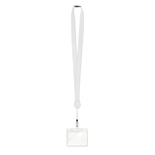 Lanyard in poliestere con porta badge estraibile e sgancio di sicurezza