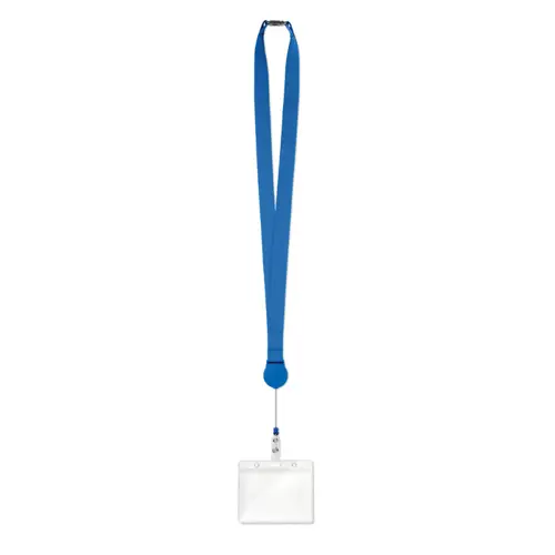 Lanyard in poliestere con porta badge estraibile e sgancio di sicurezza