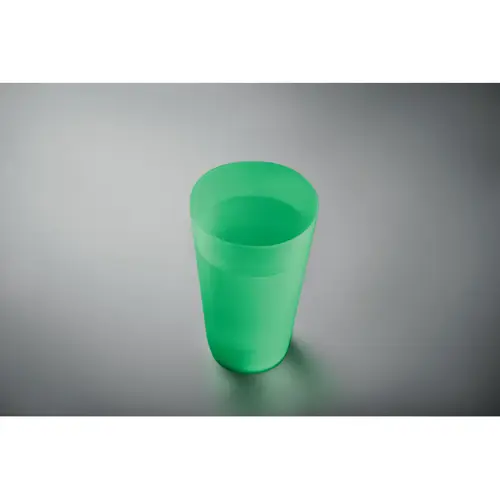 Bicchiere riutilizzabile per eventi in PP con finitura smerigliata da 500ml