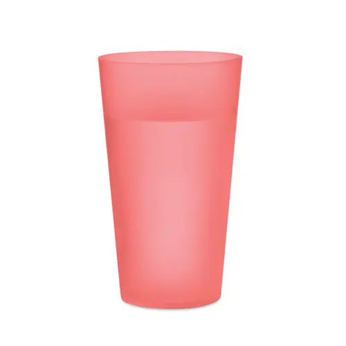 Bicchiere riutilizzabile per eventi in PP con finitura smerigliata da 500ml