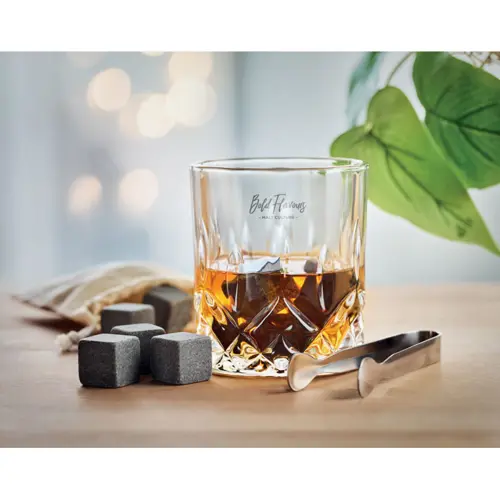 Set di bicchieri da whisky da 300ml in confezione regalo in bambù