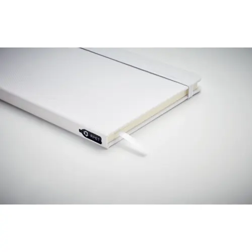 Block notes A5 con copertina in RPET e fogli a righe in carta riciclata