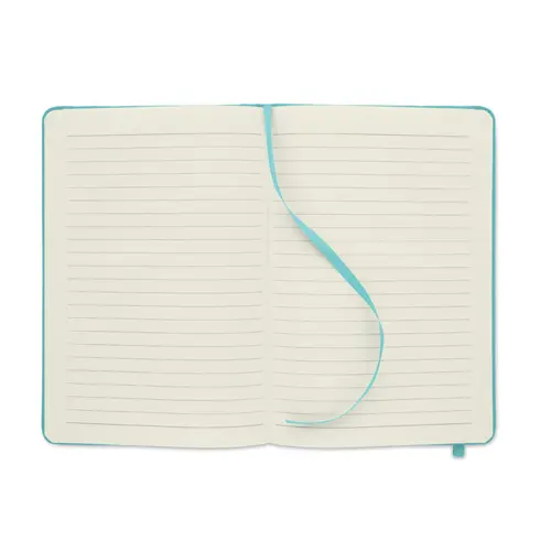 Block notes A5 con copertina in RPET e fogli a righe in carta riciclata