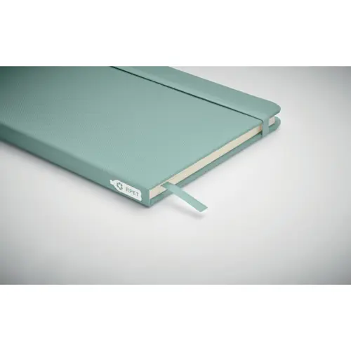 Block notes A5 con copertina in RPET e fogli a righe in carta riciclata