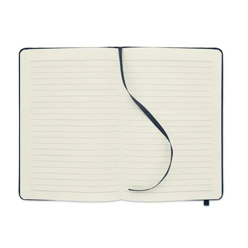 Block notes A5 con copertina in RPET e fogli a righe in carta riciclata