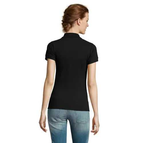 Maglietta polo da donna a maniche corte colori assortiti taglio regolare in cotone e poliestere 200gr