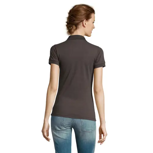 Maglietta polo da donna a maniche corte colori assortiti taglio regolare in cotone e poliestere 200gr