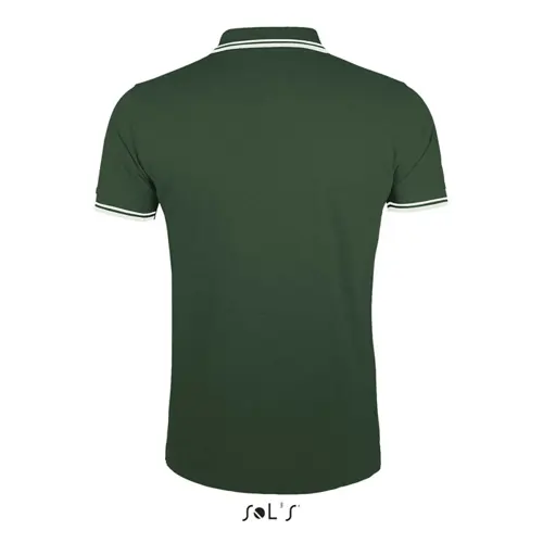Maglietta polo da uomo colori assortiti a maniche corte taglio aderente 100% cotone pettinato 200g