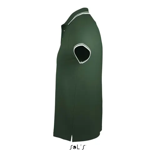 Maglietta polo da uomo colori assortiti a maniche corte taglio aderente 100% cotone pettinato 200g