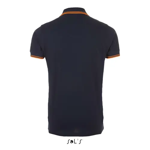 Maglietta polo da uomo colori assortiti a maniche corte taglio aderente 100% cotone pettinato 200g