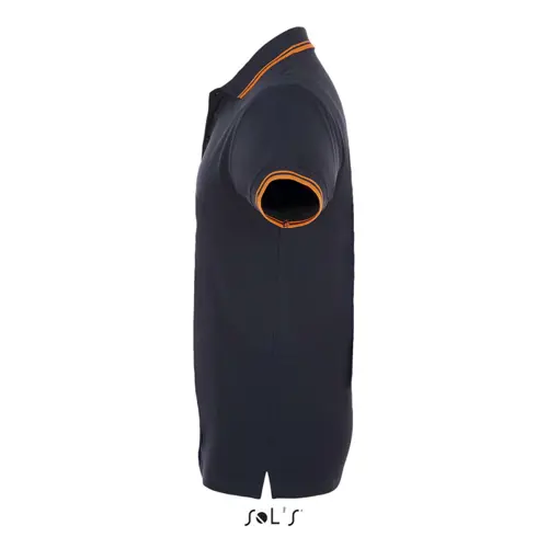 Maglietta polo da uomo colori assortiti a maniche corte taglio aderente 100% cotone pettinato 200g