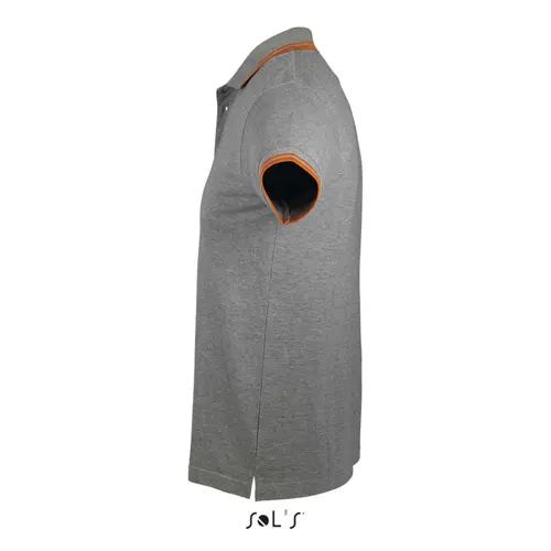 Maglietta polo da uomo colori assortiti a maniche corte taglio aderente 100% cotone pettinato 200g