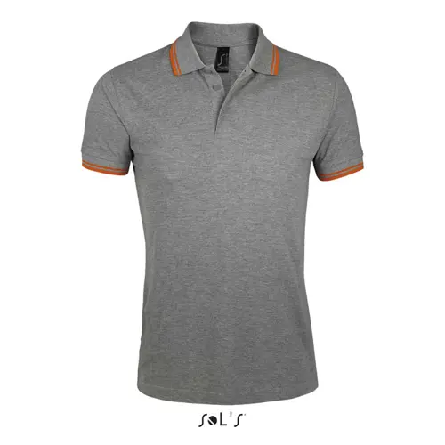 Maglietta polo da uomo colori assortiti a maniche corte taglio aderente 100% cotone pettinato 200g