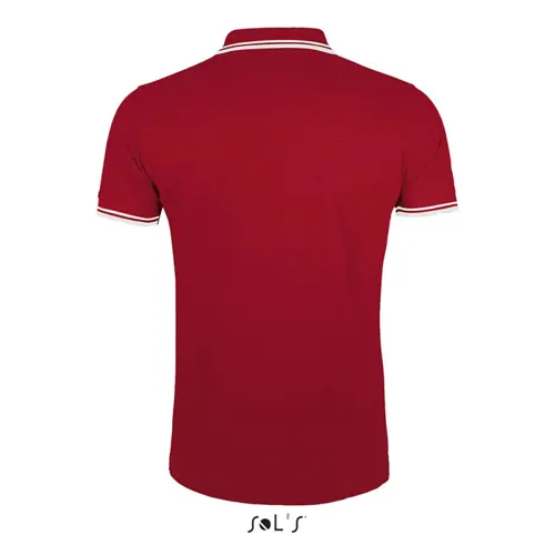Maglietta polo da uomo colori assortiti a maniche corte taglio aderente 100% cotone pettinato 200g