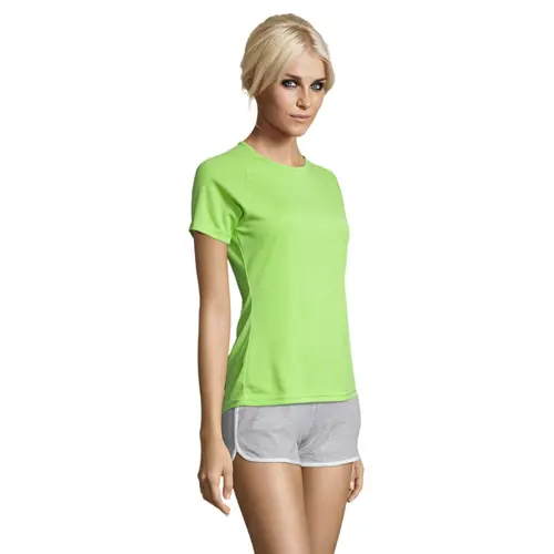 T-shirt SOL'S SPOTY da donna sportiva colori assortiti a girocollo con maniche taglio raglan in poliestere traspirante 140gr