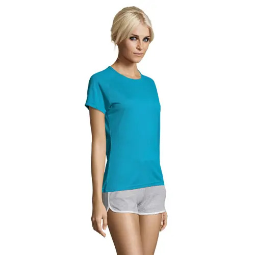 T-shirt SOL'S SPOTY da donna sportiva colori assortiti a girocollo con maniche taglio raglan in poliestere traspirante 140gr