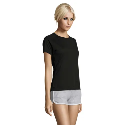 T-shirt SOL'S SPOTY da donna sportiva colori assortiti a girocollo con maniche taglio raglan in poliestere traspirante 140gr