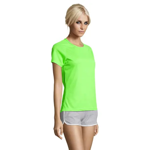 T-shirt SOL'S SPOTY da donna sportiva colori assortiti a girocollo con maniche taglio raglan in poliestere traspirante 140gr