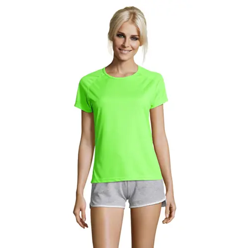 T-shirt SOL'S SPOTY da donna sportiva colori assortiti a girocollo con maniche taglio raglan in poliestere traspirante 140gr