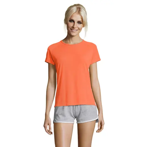 T-shirt SOL'S SPOTY da donna sportiva colori assortiti a girocollo con maniche taglio raglan in poliestere traspirante 140gr